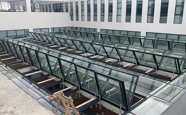 百安科技有限公司近期灵武排烟窗项目案例分享