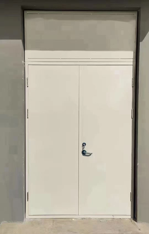 展览馆项目完成大跨度灵武防火门安装